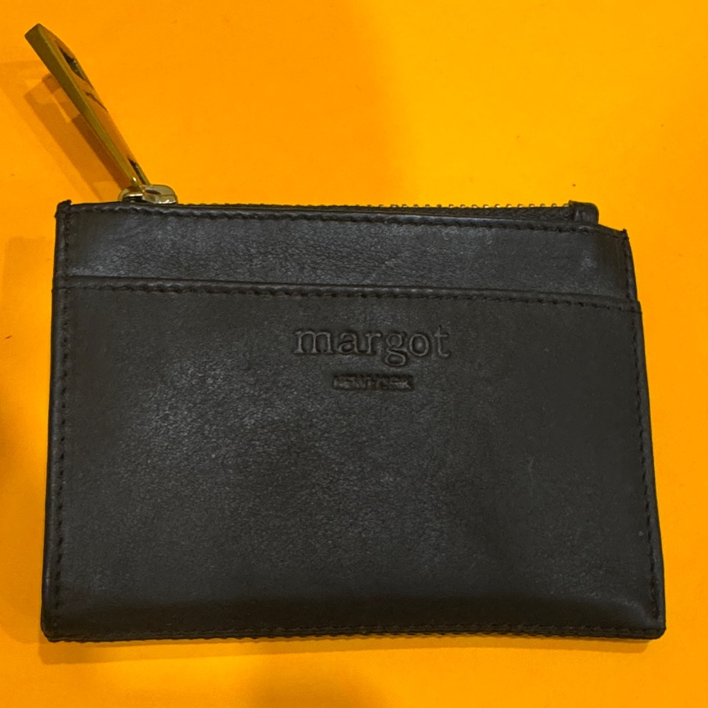 Black Zip Pouch with Card Pouch